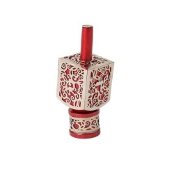 Yair Emanuel Hanukkah Dreidel on Stand Cutout Pomegranat... | Dreidels
