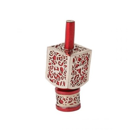 Yair Emanuel Hanukkah Dreidel on Stand Cutout Pomegranat... | Dreidels