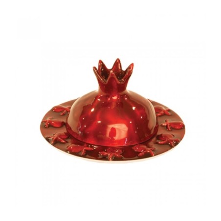 Yair Emanuel Anodized Aluminum Honey Dish... | Jewish Gift from Israel