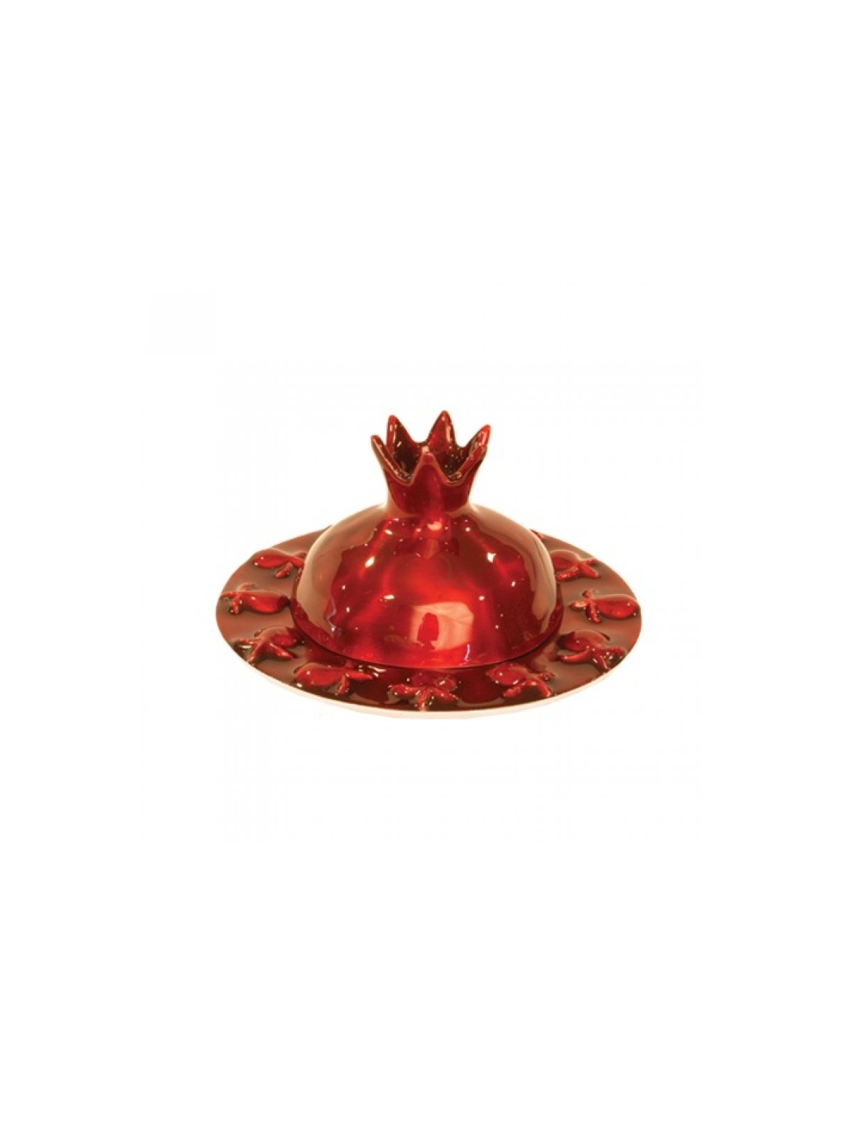 Yair Emanuel Anodized Aluminum Honey Dish... | Jewish Gift from Israel