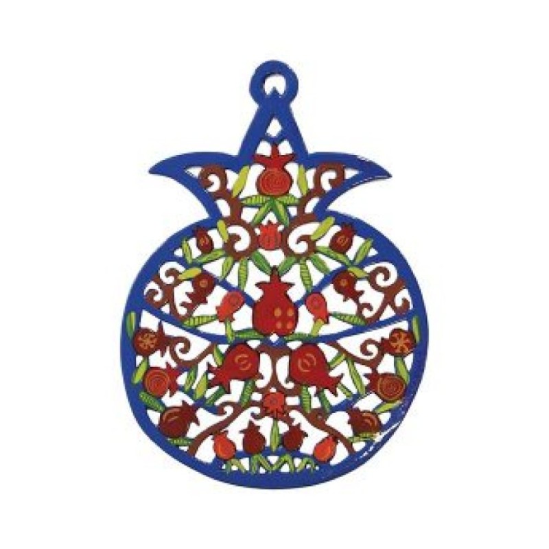 Yair Emanuel Decorative Small Pomegranate Wall ... | Hamsas by Emanuel