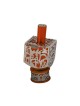 Yair Emanuel Metal Cutout Dreidel Jerusalem Design Orange | Dreidels