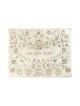 Yair Emanuel Embroidered Challah Cover Flowers Silver | Challah Covers