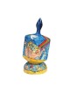 Yair Emanuel Large Hand Painted Wood Dreidel on Stand No... | Dreidels