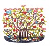 Yair Emanuel Hand Painted Colorful Hanukkah Meno... | Hanukkah Menorah