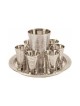 Yair Emanuel Hammered Nickel Kiddush Gobl... | Kiddush Cups by Emanuel