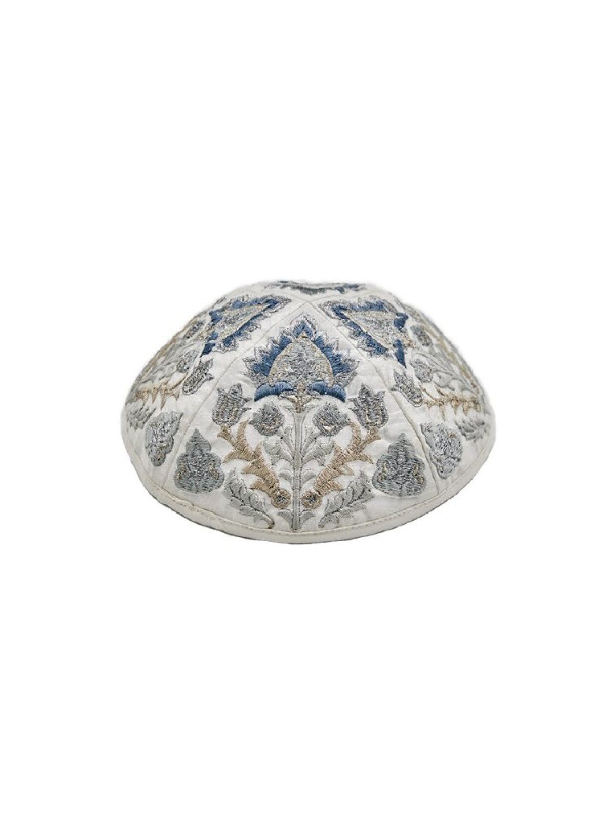 Yair Emanuel Cotton Poly Kippah with Emb... | Kippot & Hats by Emanuel