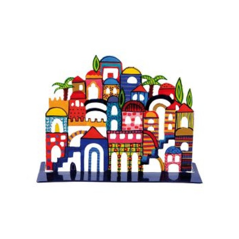 Yair Emanuel Hand Painted Standing Sculpture Co... | Hamsas by Emanuel