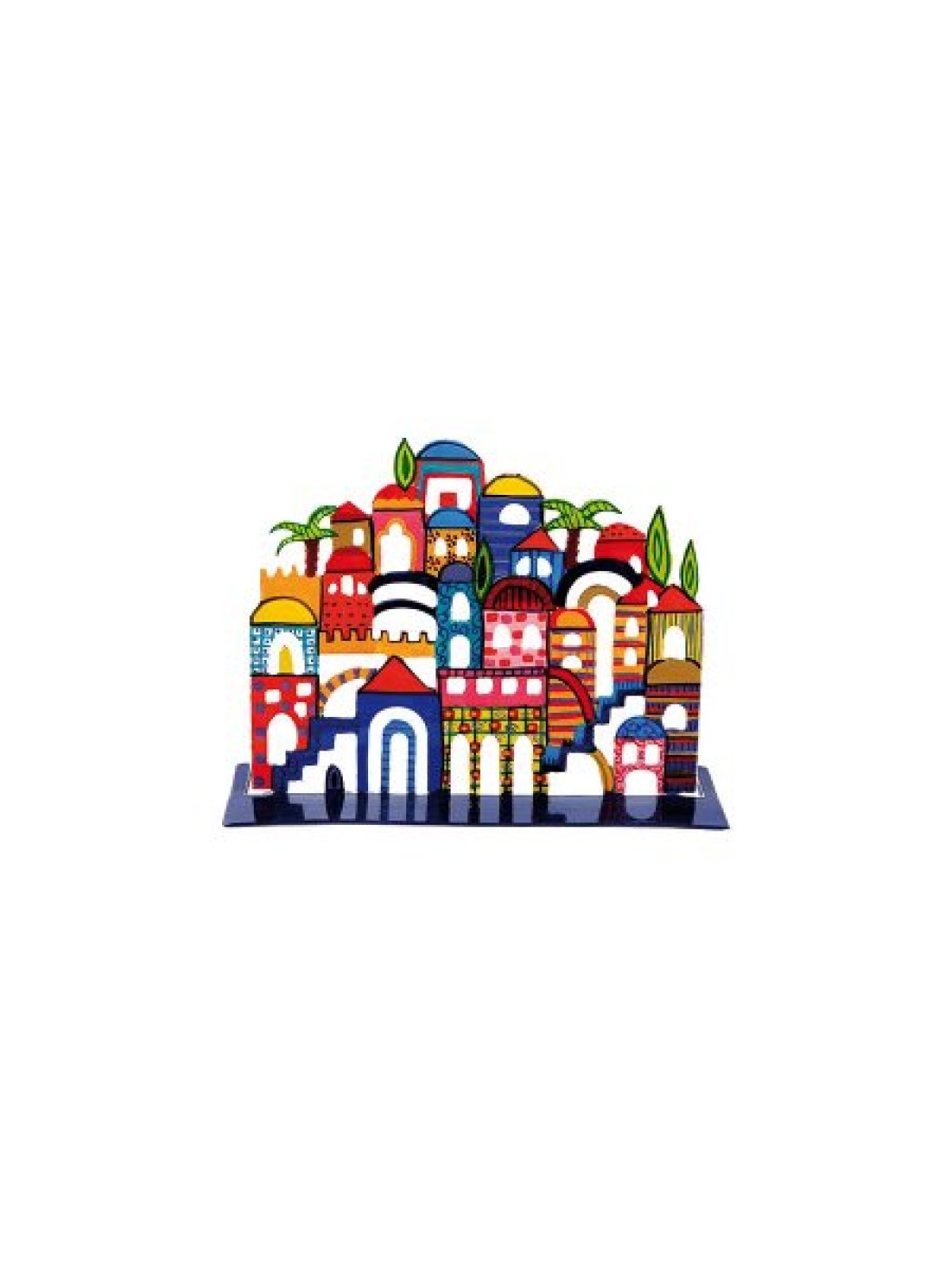 Yair Emanuel Hand Painted Standing Sculpture Co... | Hamsas by Emanuel