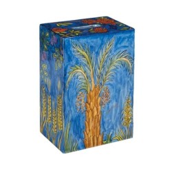 Yair Emanuel Hand Painted Rectangle Tzedakah Chari... | Tzedakah boxes