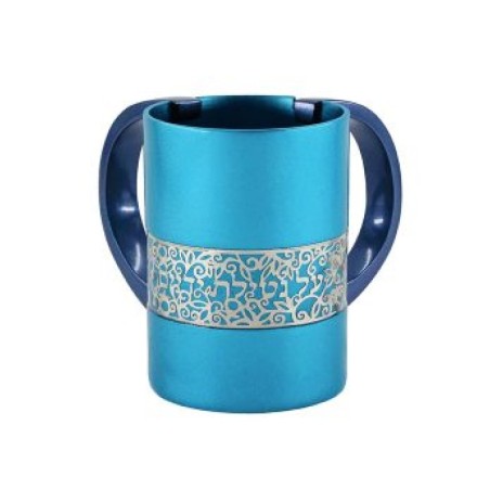 Yair Emanuel Netilat Yadayim Wash Cup Silver Pomegranat... | Wash Cups