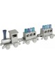 Yair Emanuel Anodized Aluminum Childs Train Hanu... | Hanukkah Menorah