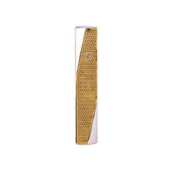 Yair Emanuel Mezuzah Case Geometric Style and... | Mezuzahs by Emanuel