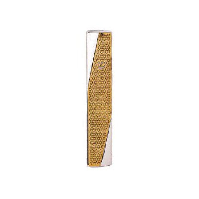 Yair Emanuel Mezuzah Case Geometric Style and... | Mezuzahs by Emanuel