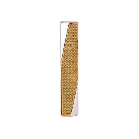 Yair Emanuel Mezuzah Case Geometric Style and... | Mezuzahs by Emanuel