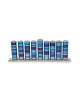 Yair Emanuel Hanukkah Menorah Cylinders with Rin... | Hanukkah Menorah