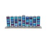 Yair Emanuel Hanukkah Menorah Cylinders with Rin... | Hanukkah Menorah
