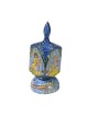 Yair Emanuel Large Hand Painted Wood Dreidel on Stand Bi... | Dreidels