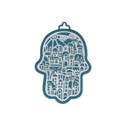 Yair Emanuel Small Wall Hamsa Delicate Jerusale... | Hamsas by Emanuel