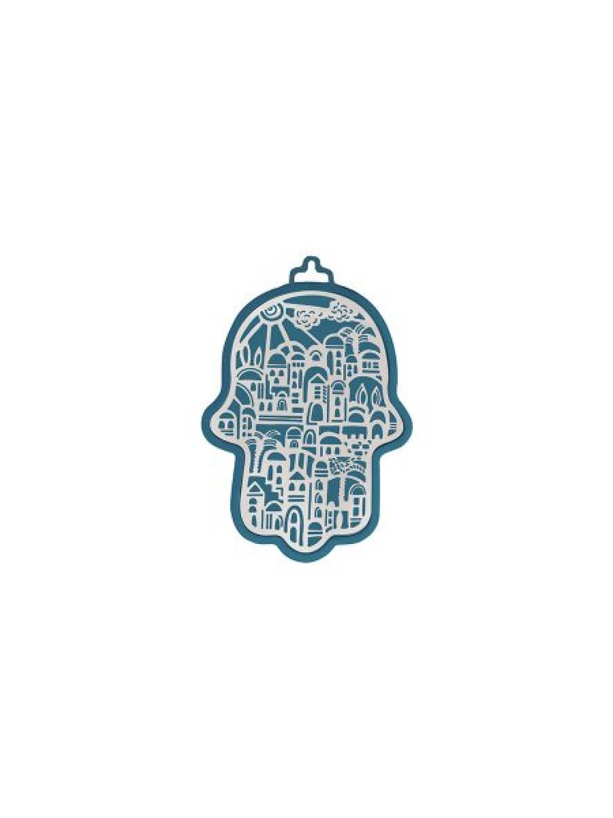 Yair Emanuel Small Wall Hamsa Delicate Jerusale... | Hamsas by Emanuel