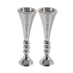 Yair Emanuel Hammered Aluminum Stem Candlestick Colo... | Candlesticks