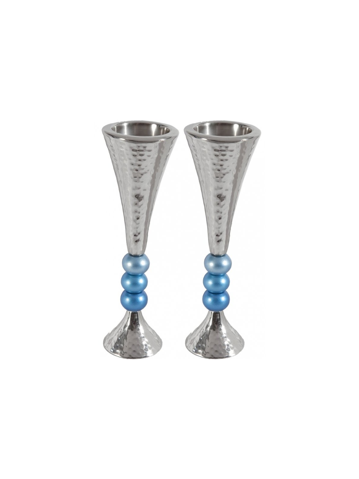 Yair Emanuel Hammered Aluminum Stem Candlestick Colo... | Candlesticks