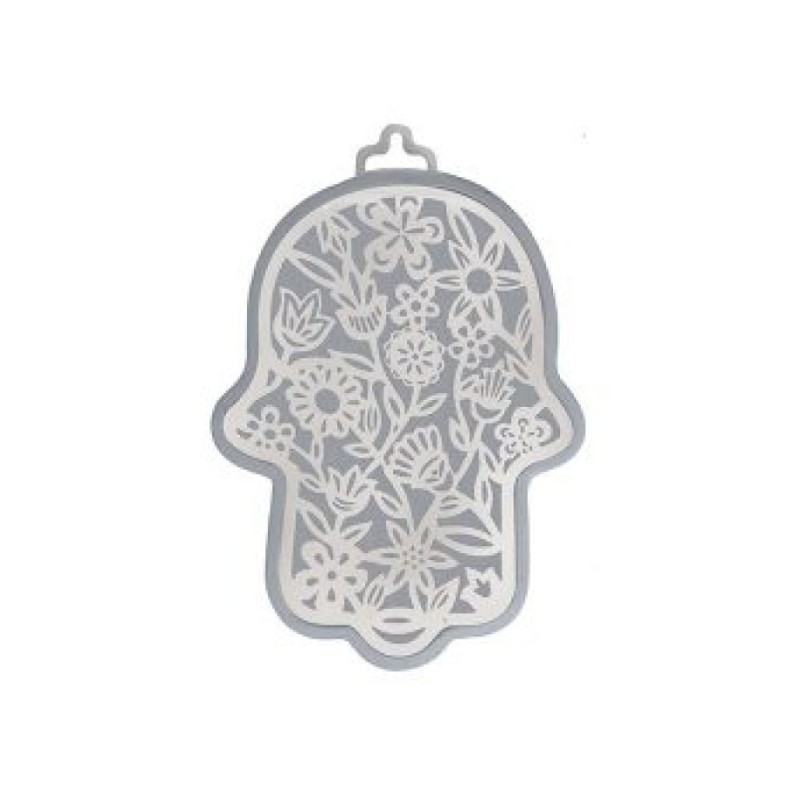 Yair Emanuel Small Wall Hamsa with Delicate Flo... | Hamsas by Emanuel