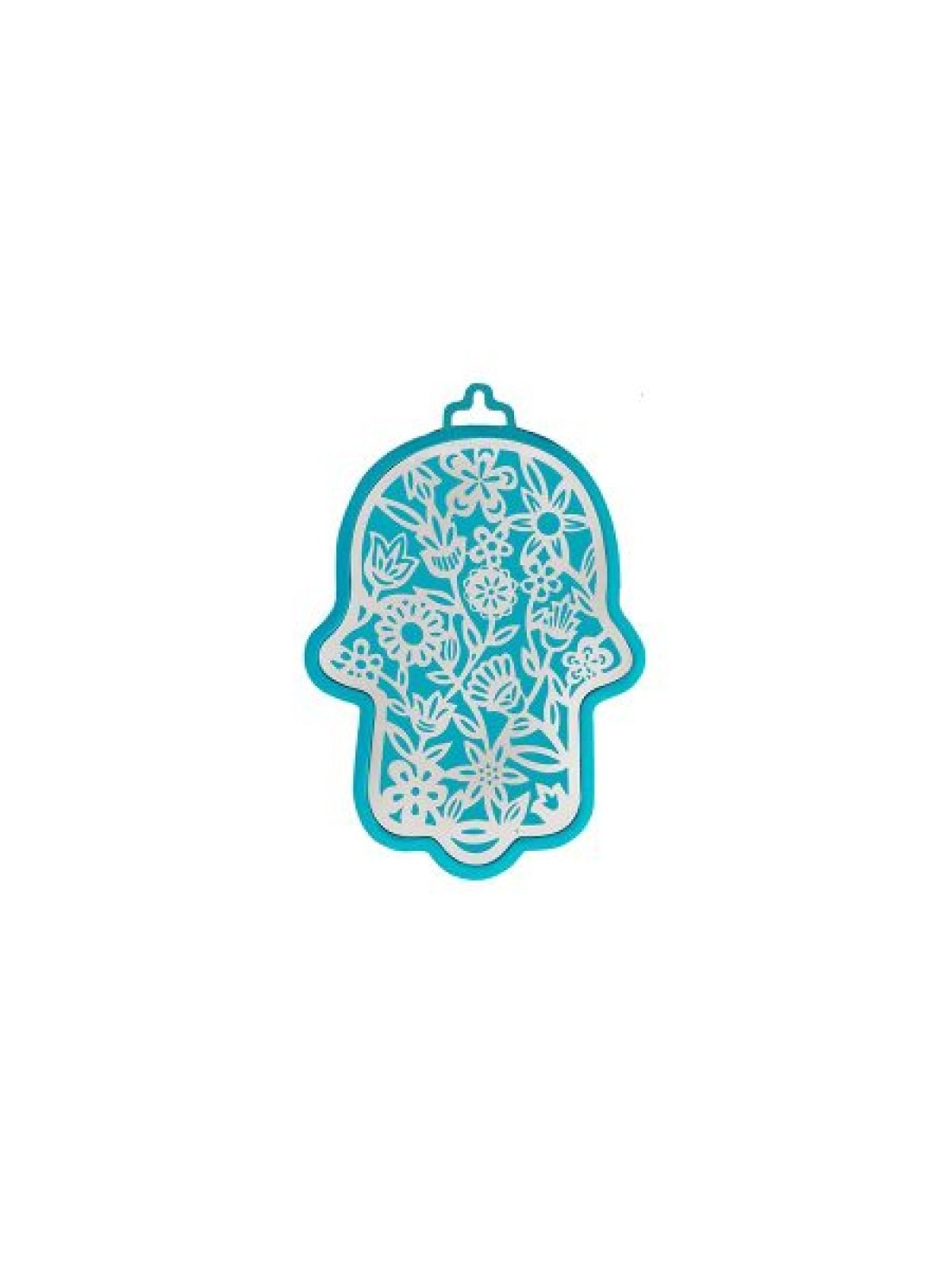 Yair Emanuel Small Wall Hamsa with Delicate Flo... | Hamsas by Emanuel