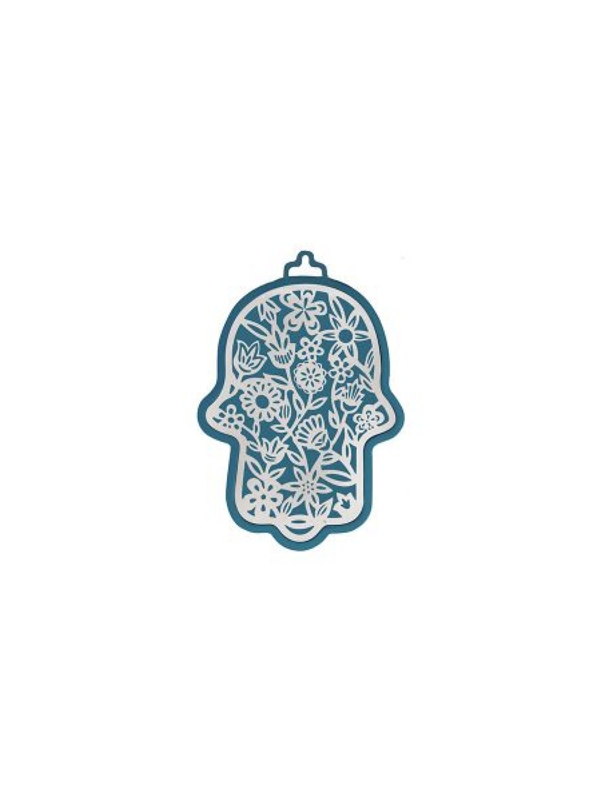 Yair Emanuel Small Wall Hamsa with Delicate Flo... | Hamsas by Emanuel