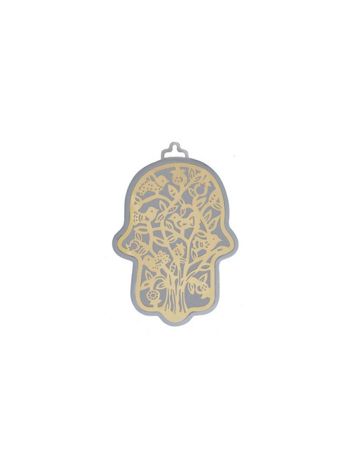 Yair Emanuel Small Wall Hamsa with Delicate Tre... | Hamsas by Emanuel