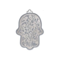 Yair Emanuel Small Wall Hamsa with Delicate Tre... | Hamsas by Emanuel