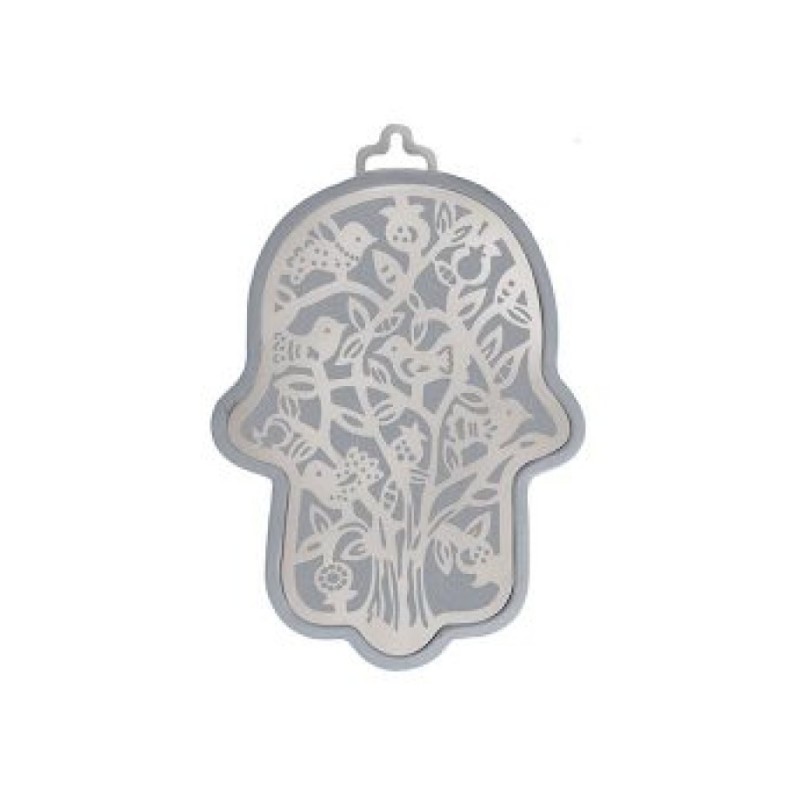 Yair Emanuel Small Wall Hamsa with Delicate Tre... | Hamsas by Emanuel