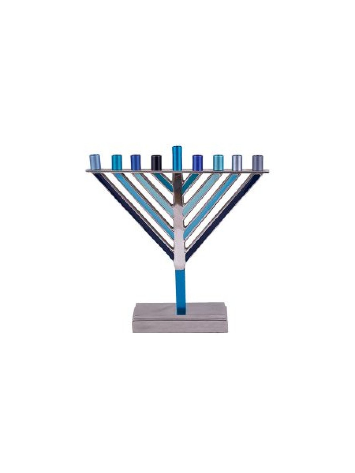 Yair Emanuel Chabad Chanukah Menorah Shades of B... | Hanukkah Menorah