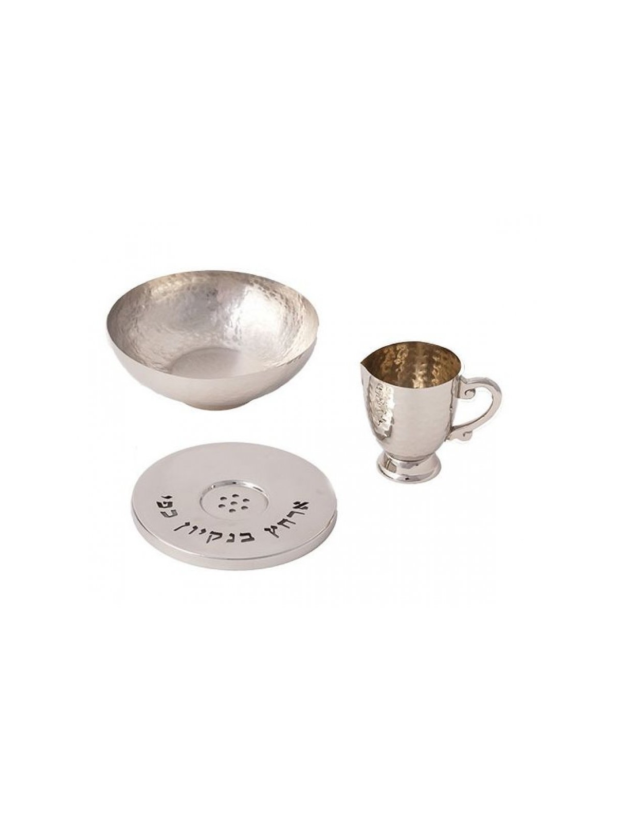 Yair Emanuel Three Piece Mayim Achronim Set Stainl... | Mayim Achronim