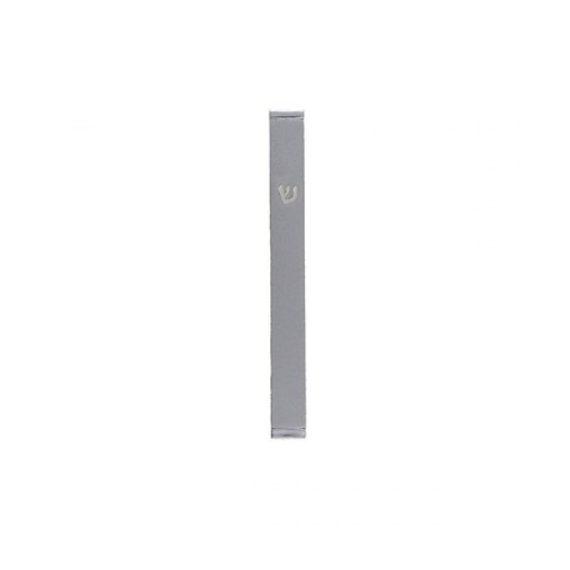 Yair Emanuel Matte Metal Mezuzah Case with Sh... | Mezuzahs by Emanuel