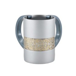 Yair Emanuel Netilat Yadayim Wash Cup with Decorative P... | Wash Cups