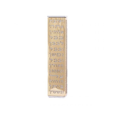 Yair Emanuel Stainless Steel Wide Mezuzah Cas... | Mezuzahs by Emanuel