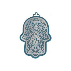 Yair Emanuel Small Wall Hamsa Delicate Pomegran... | Hamsas by Emanuel