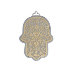 Yair Emanuel Small Wall Hamsa Delicate Pomegran... | Hamsas by Emanuel