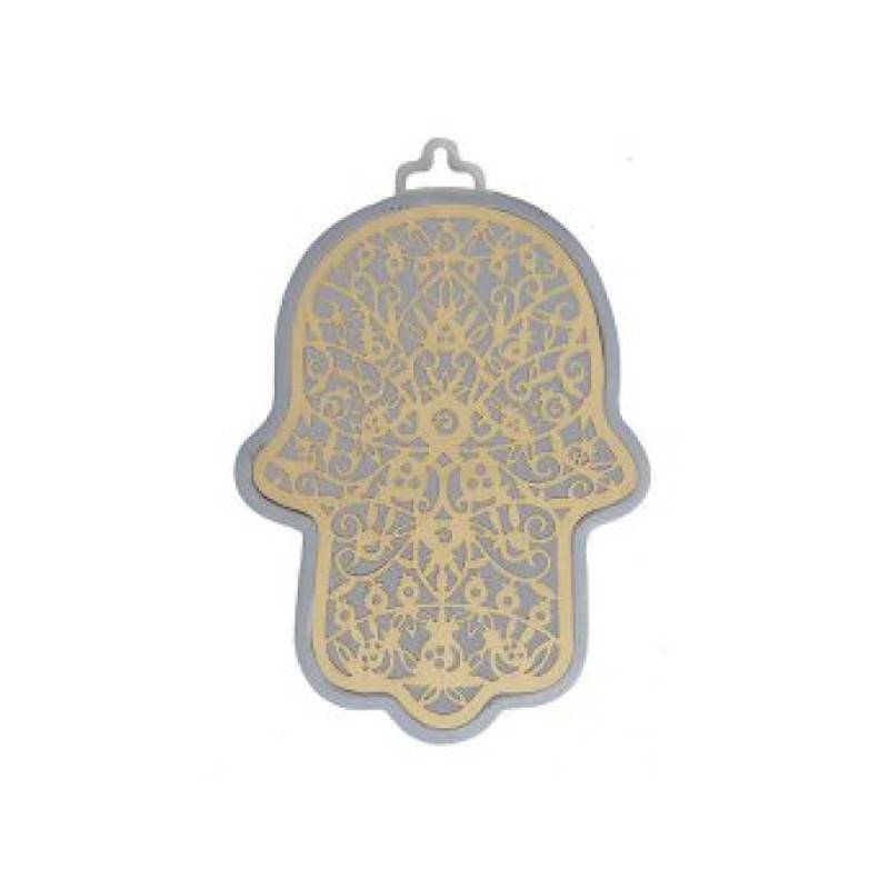 Yair Emanuel Small Wall Hamsa Delicate Pomegran... | Hamsas by Emanuel