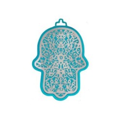 Yair Emanuel Small Wall Hamsa Delicate Pomegran... | Hamsas by Emanuel