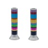 Yair Emanuel Pillar Candlesticks with Full Decorativ... | Candlesticks