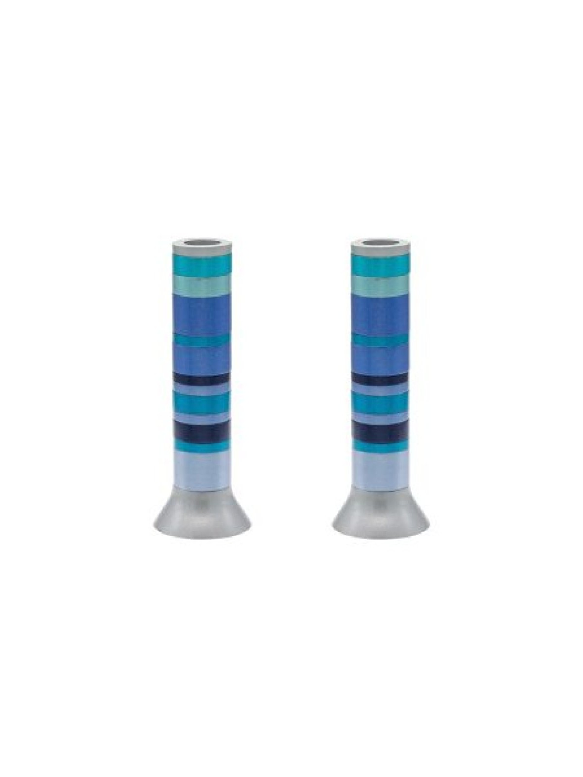 Yair Emanuel Pillar Candlesticks with Full Decorativ... | Candlesticks