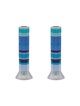 Yair Emanuel Pillar Candlesticks with Full Decorativ... | Candlesticks
