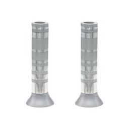 Yair Emanuel Pillar Candlesticks with Full Decorativ... | Candlesticks