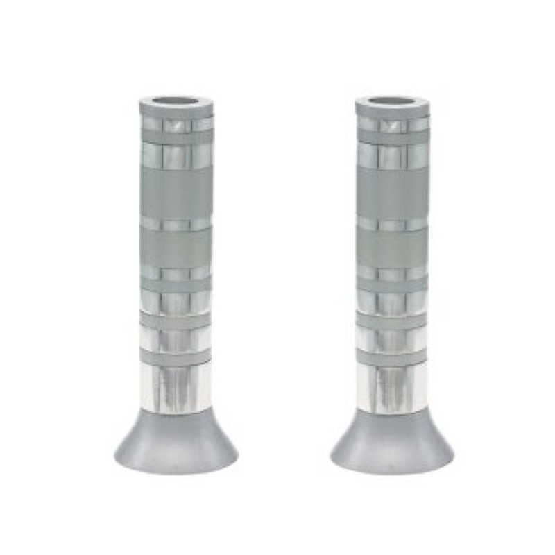 Yair Emanuel Pillar Candlesticks with Full Decorativ... | Candlesticks