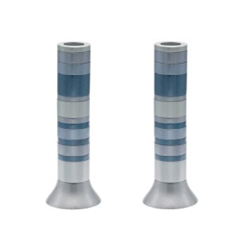 Yair Emanuel Pillar Candlesticks with Full Decorativ... | Candlesticks