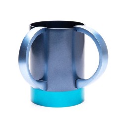 Yair Emanuel Wash Cup with Words Al Netilat Yadayim Two... | Wash Cups
