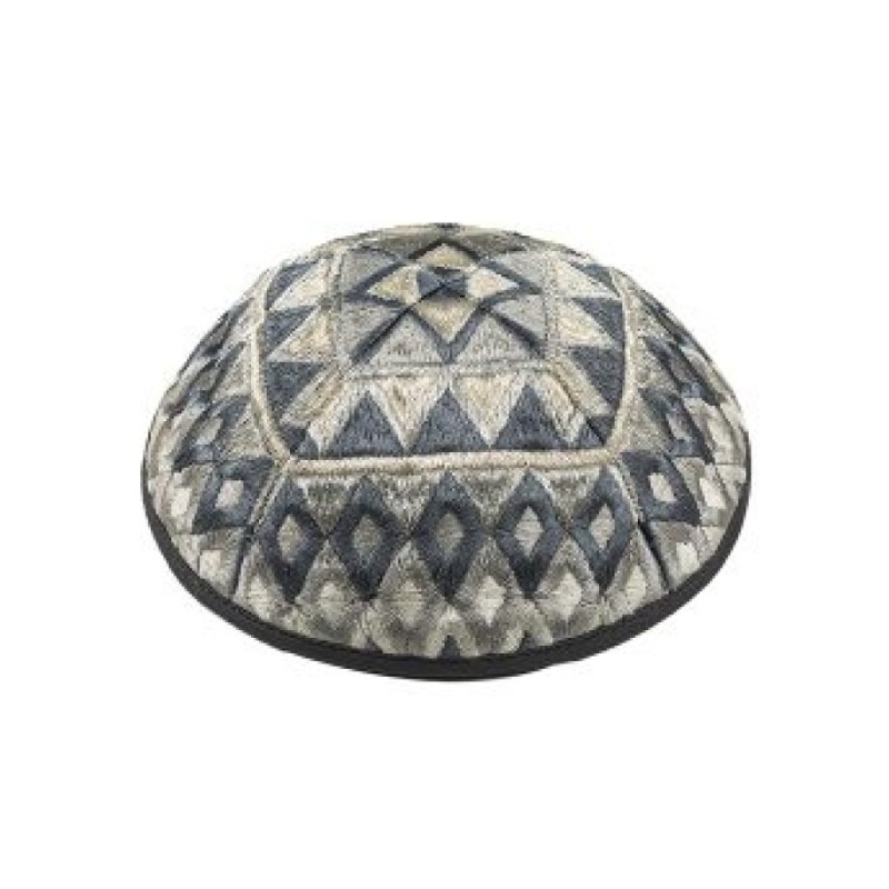 Yair Emanuel Kippah with Silk Embroidere... | Kippot & Hats by Emanuel