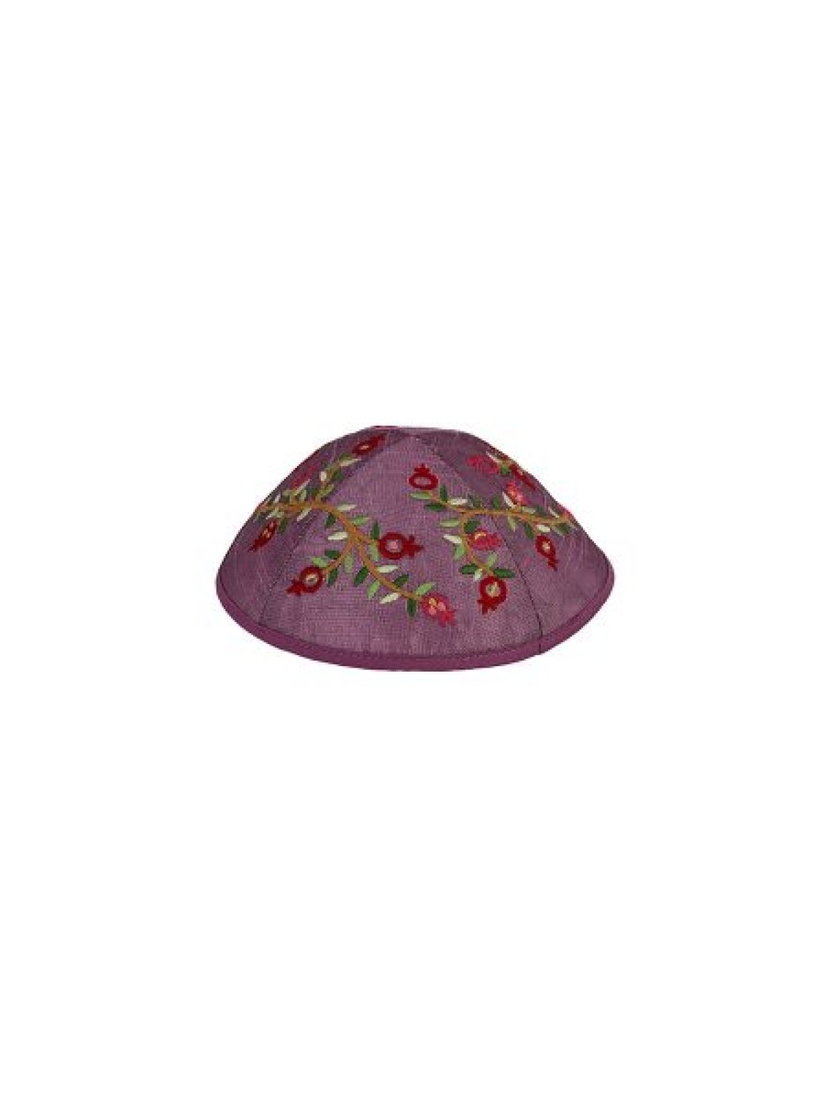 Yair Emanuel Kippah %96 Embroidered Red ... | Kippot & Hats by Emanuel